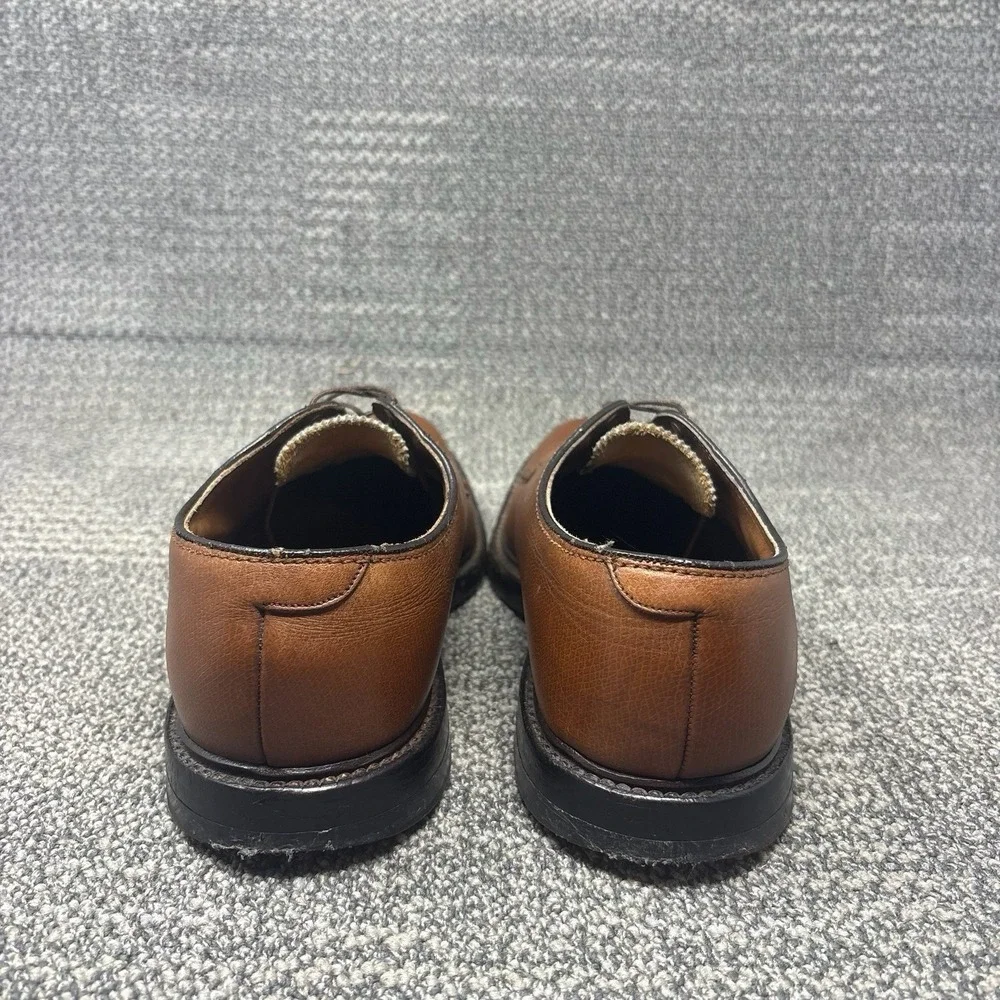 Vintage Florsheim Imperial 93603 Kenmoor Mens 10 D Brown Leather V-Cleat Shoes